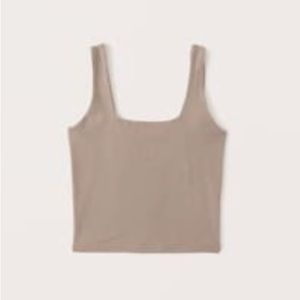 Abercrombie 90s Cotton Seamless Fabric Squareneck Tank